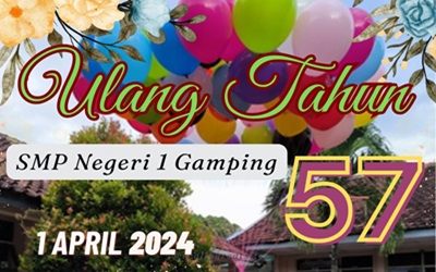 Perayaan HUT ke-57 SMP Negeri 1 Gamping